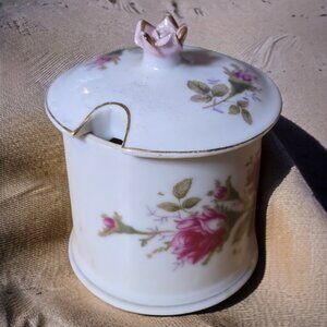 LIPPER & MANN Pompadour Rose ( Gold Trim ) Jam & Jelly Lid